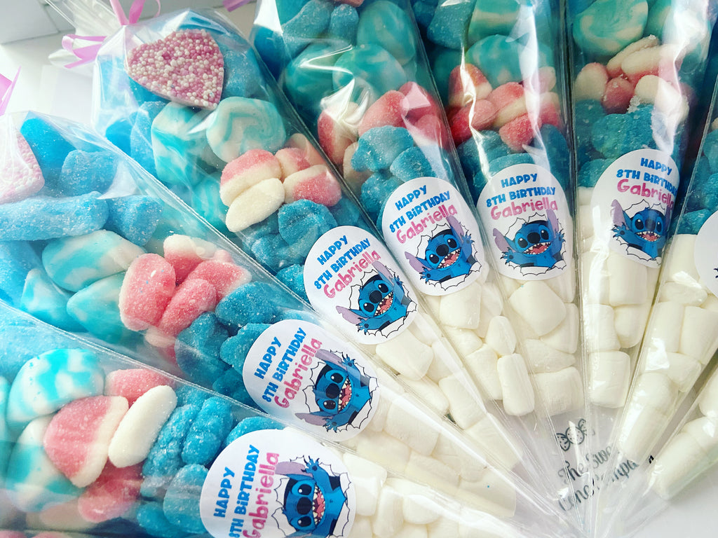 Blue Baby Themed Sweets Blue Sweet Baby Shower Sweet Cones Boy