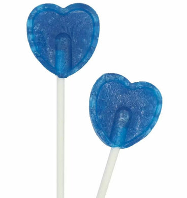 Blue Raspberry Heart Lollipop - VEGETARIAN & GLUTEN FREE