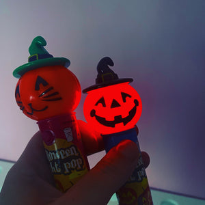 Halloween Light Up Push Pop Lolly - Pumpkin / Cat