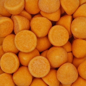 Orange Sugar Coated Mallows 1KG Bag - Halal