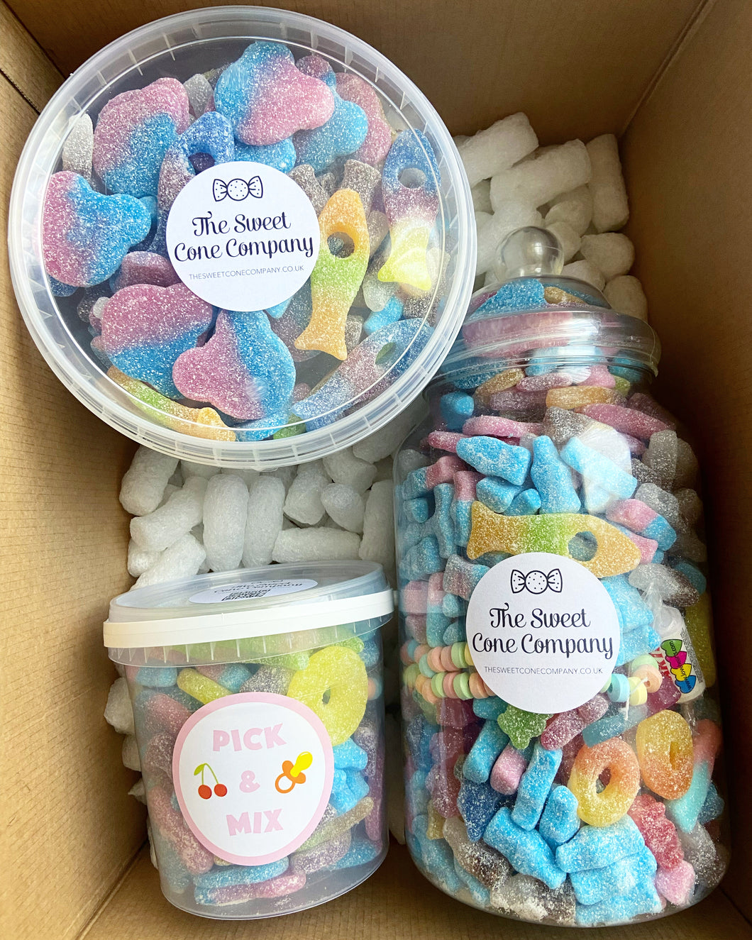 Sweet Jars & Tubs. 1kg, 2kg & 3kg