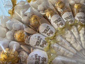 Luxury Lindor Gold White Chocolate Sweet Cone