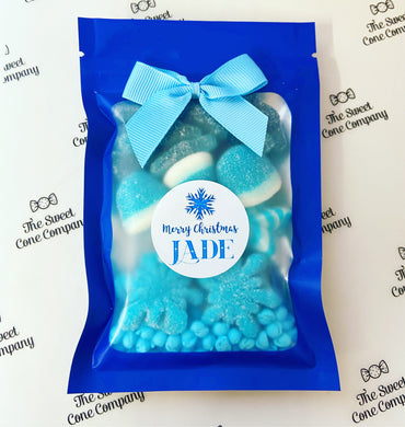 Blue Christmas Sweet Pouch