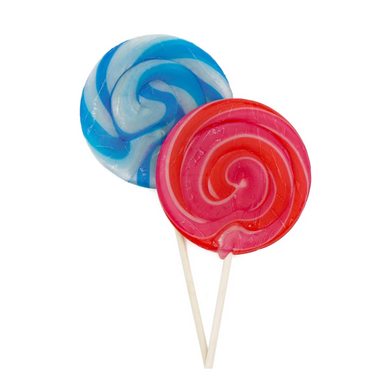 Large Swirly Lollipop - Bubblegum & Strawberry