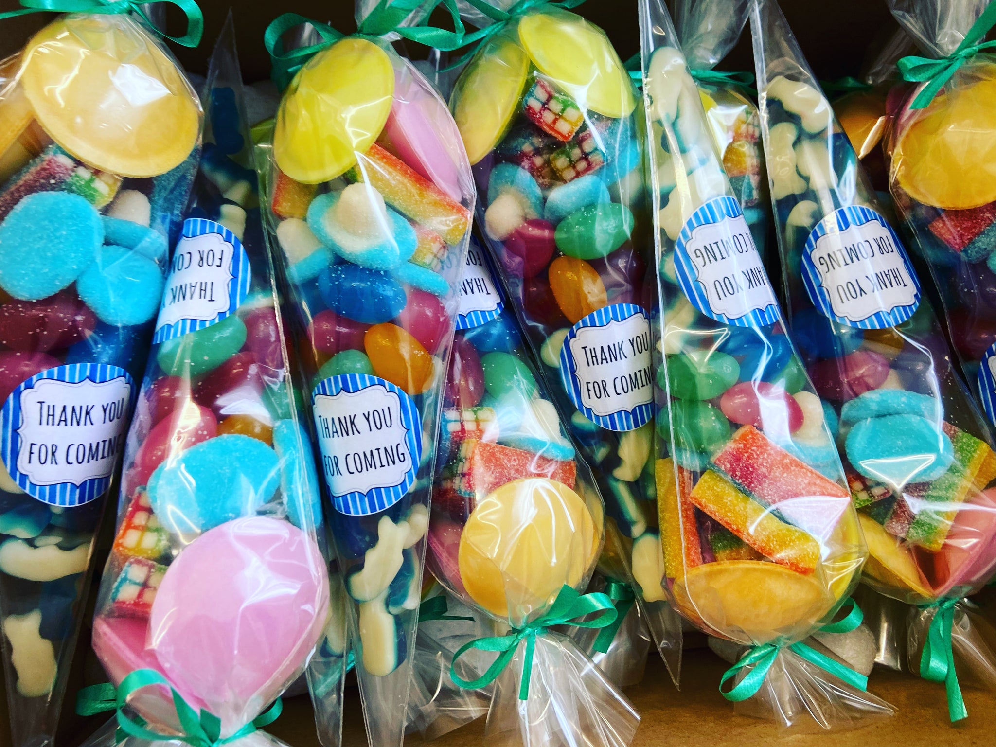 Personalised Halal HMC Sweet Cones – Filled Candy Party Cones With Stickers
