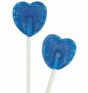 Blue Raspberry Heart Lollipop - VEGETARIAN & GLUTEN FREE