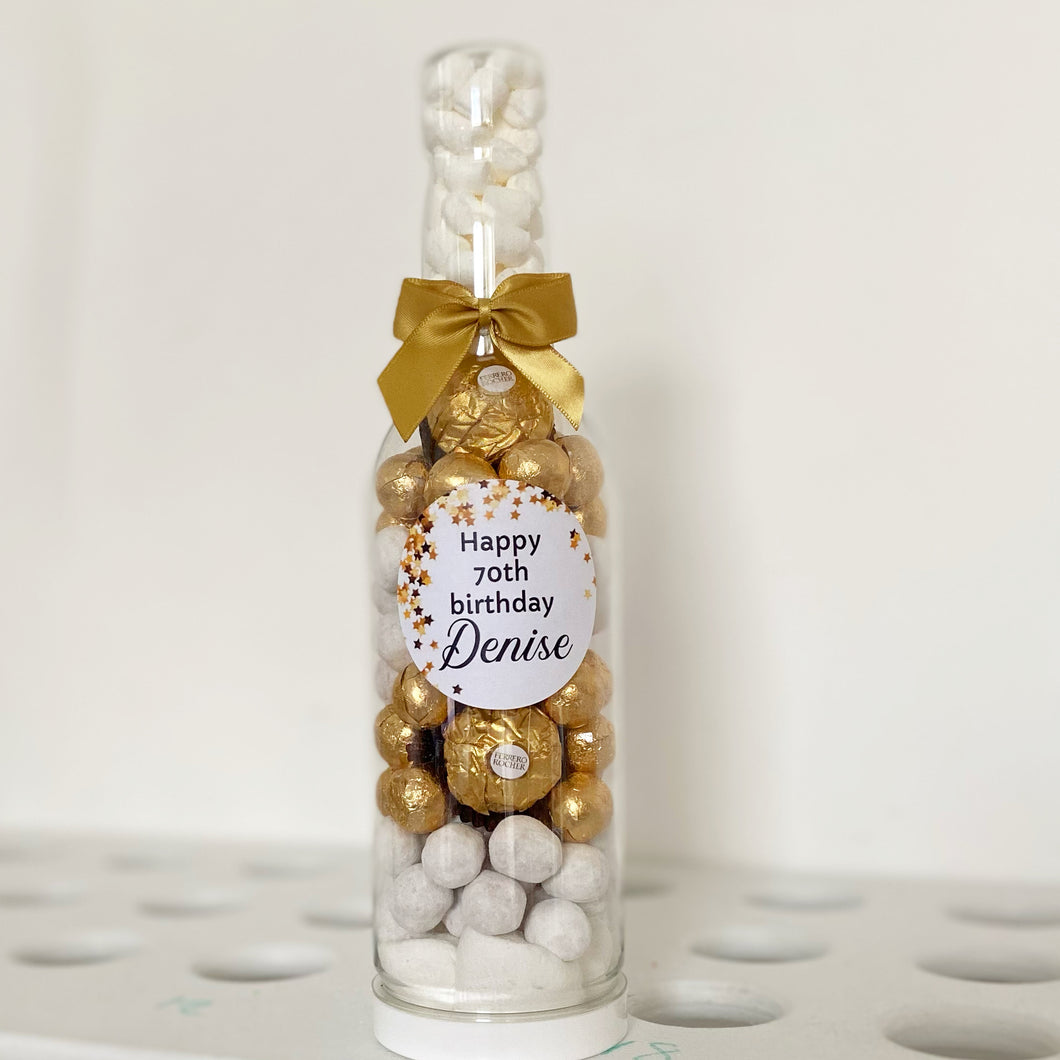 Ferrero Rocher Gold & White Filled Bottle