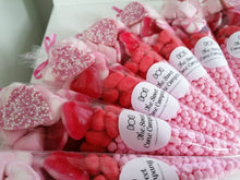 Pink, Red and White Sweet Cone / Party Bag