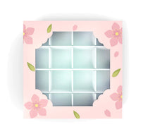 Pink Flower Sweet / Chocolate Hamper Window Box