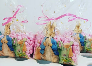 Peter Rabbit Large Marshmallow Bags  - pink, white or blue 150g