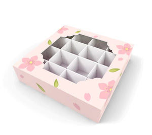 Pink Flower Sweet / Chocolate Hamper Window Box